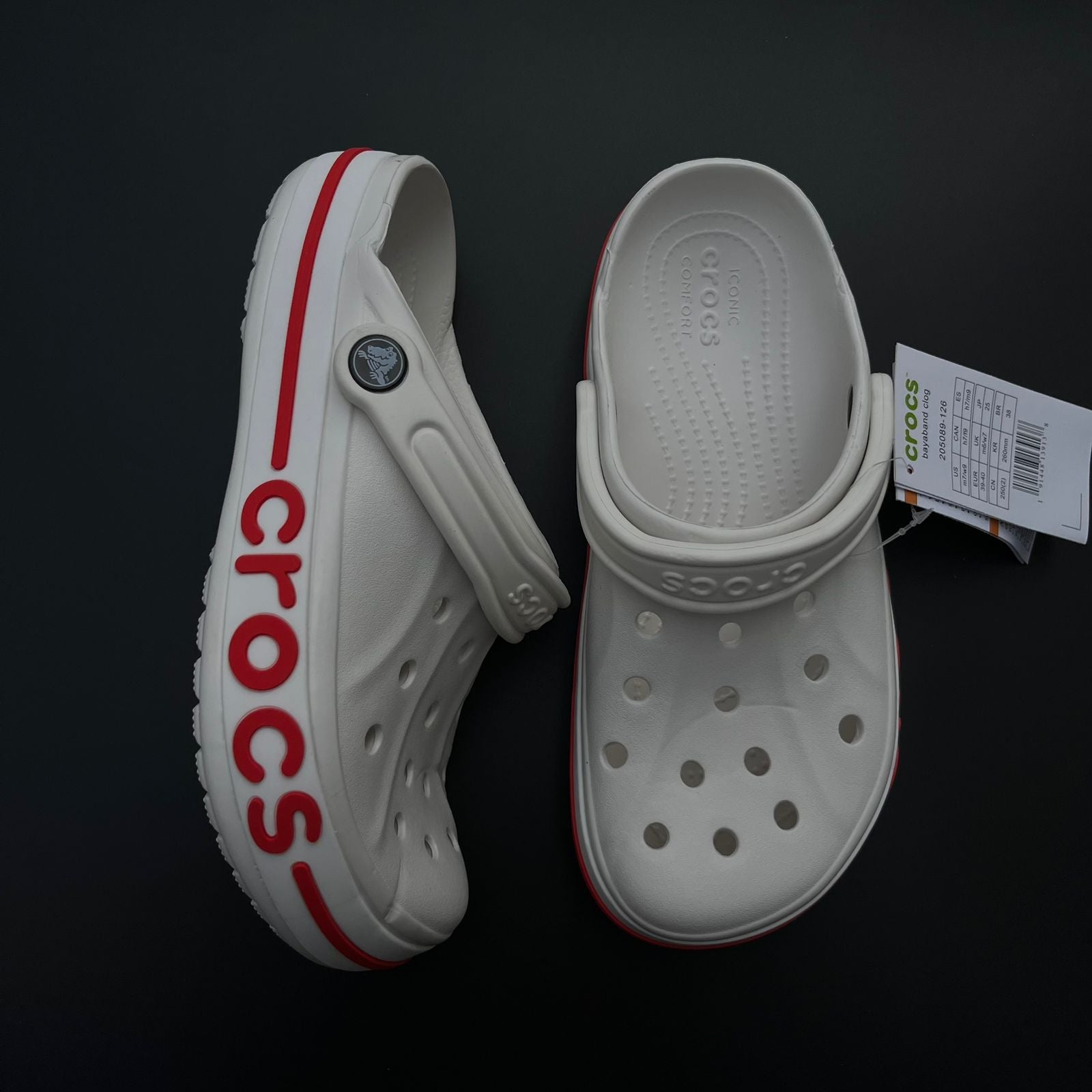 BYA-BND-CLOGS-WHITE RED