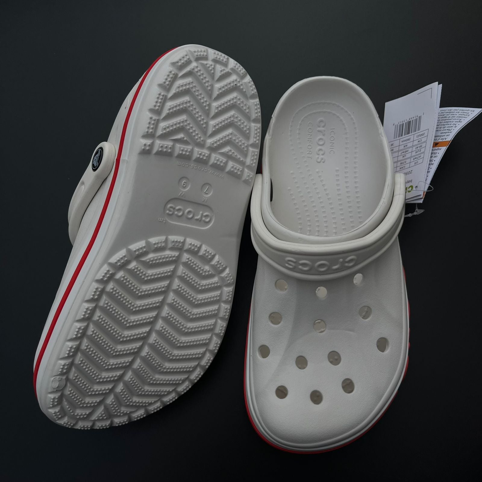 BYA-BND-CLOGS-WHITE RED