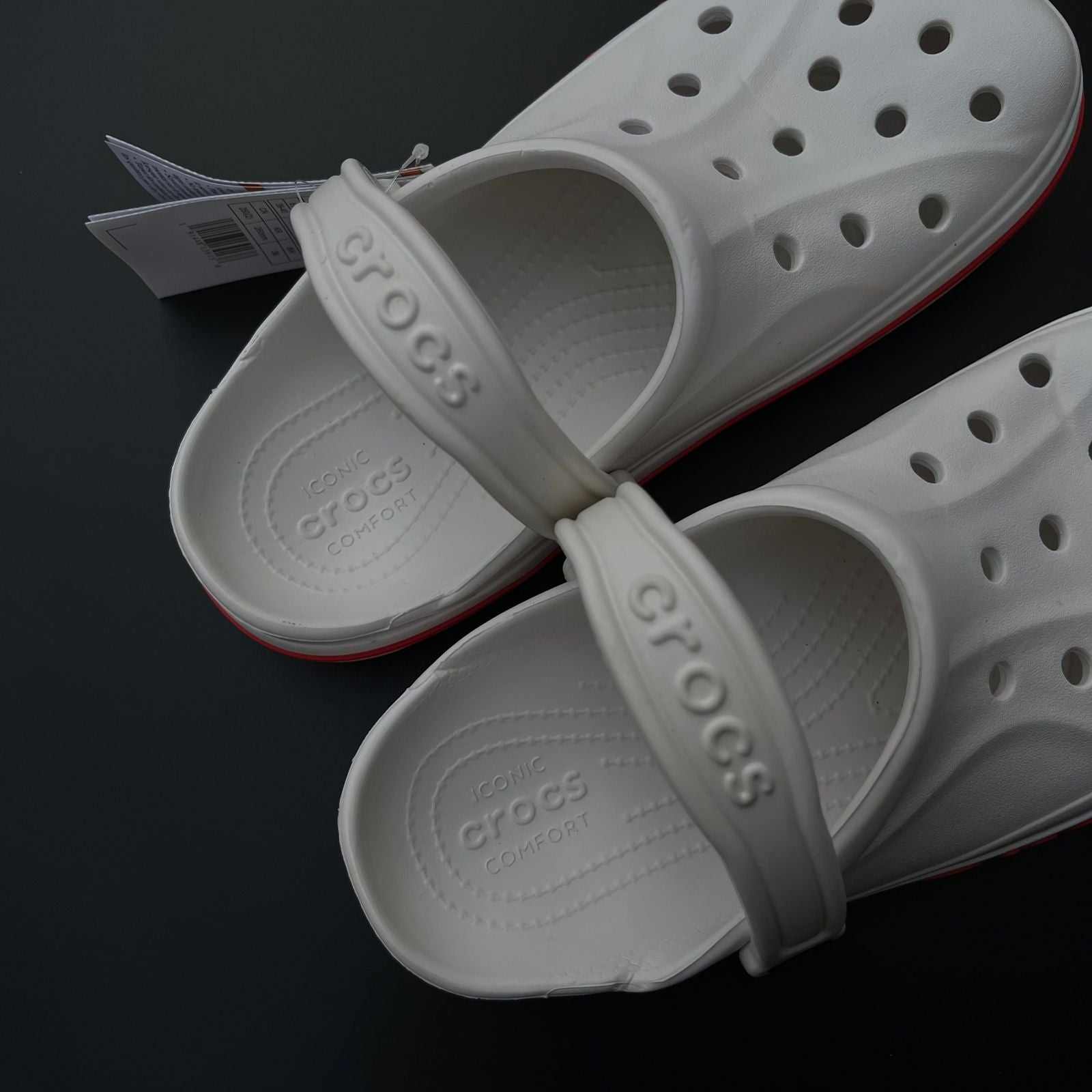 BYA-BND-CLOGS-WHITE RED